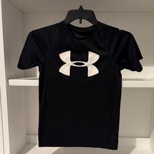 Under Armour Black and White Youth Dri Fit Shirt